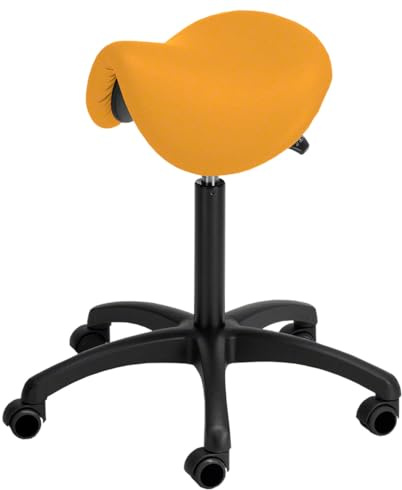 Sport-Tec Sattelhocker Standard mit Polster und Rollen, Rollhocker, Arbeitshocker