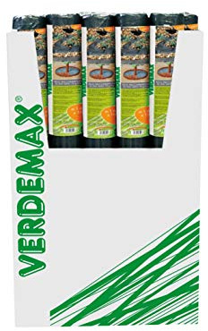Verdemax 6591 1,6 x 10 m Tessuto Non Tessuto pacciamatura – Nero
