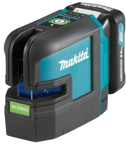 Makita SK106GDZ Akku-Kreuz Linienlaser grün 12 V max. (ohne Akku, ohne Ladegerät) 4-Punkt-Projektion