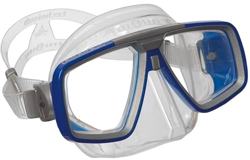 AQUALUNG Look - taucherbrille Erwachsene mit Doppelglas aus gehärtetem Glas, Vielseitiges Design für alle Gesichter, 360°-Zifferblattschnallen, Verbesserte Wasserdichtigkeit, perfekt für das Tauchen.