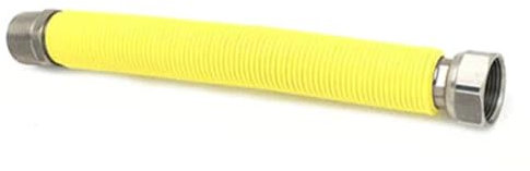 Flessibile per gas in inox raccordo in acciaio rivestito 130/220mm x 1