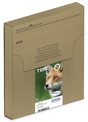 Epson Original Fuchs DURABrite T1281 Einzel-Tintenpatrone Cyan – 1 x 3,5 ml – Original Epson Tintenpatronen für optimale Druckergebnisse