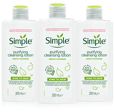 Multibuy 3x Simple® Kind to Skin Purifying Cleansing Lotion - 200ml