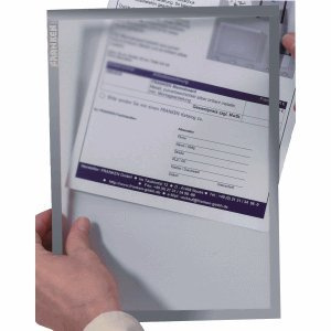Franken Dokumentenhalter magnetisch A4 grau VE=5 Stück
