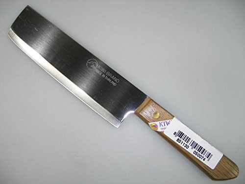 3er Pack - Thailand Kochmesser mit Holzgriff 28 cm [#172] KIWI + ein kleines Glückspüppchen - Holzpüppchen