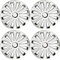 Sakura TRENDRCBS14 Copricerchi Set di 4 Misura Universale, Trend, 14