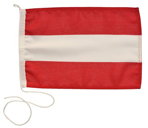 Navyline Pavillon de courtoisie Autriche 2 Tailles, Größe Länge x Breite:20x30cm