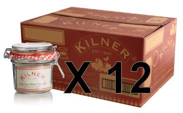 Set of 12 Kilner 0.35L Clip Top Preserve Preserving Jam Pickle Glass Storage Jar