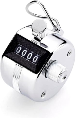 Digi 1st TC-04 Handheld Tally Counter, Digital Pitch Counter Clicker, Mechanical Lap Counter, Taiwan Made Heavy Duty Counter (1-Pack)