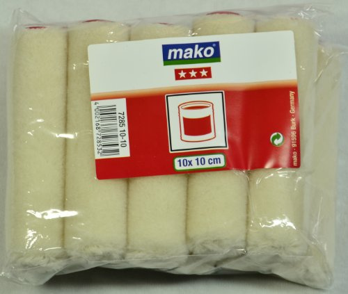 mako Lackierroller Velour; 10 Stück; ca. 10 cm