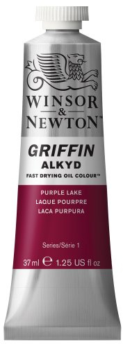 Winsor & Newton Griffin Alkyd Fast Drying Oil Paint, 37ml (1.25-oz) tube, Purple Lake