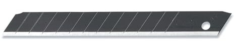 OLFA ABB-10B - Pack de 10 cuchillas troceables 9 mm negras