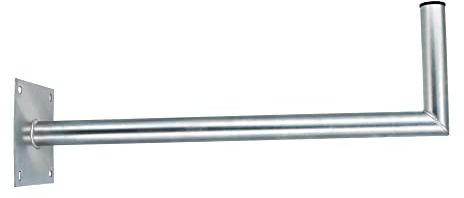 PremiumX 80cm Wandhalter Stahl verzinkt Ø 48mm Winkel Wand-Halterung für Satelliten-Schüssel SAT-Antenne
