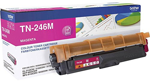 Brother TN246M Original Jumbo-Tonerkassette TN-246M magenta (für Brother HL-3142CW, HL-3152CDW, HL-3172CDW, DCP-9017CDW, DCP-9022CDW, MFC-9142CDN, MFC-9332CDW, MFC-9342CDW)