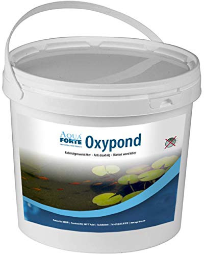 AquaForte - Oxypond Aktivsauerstoff Teichpflegemittel, 5 kg | 1 kg reicht für 30.000L Teichwasser, fördert effizienten Abbau von Abfallprodukten