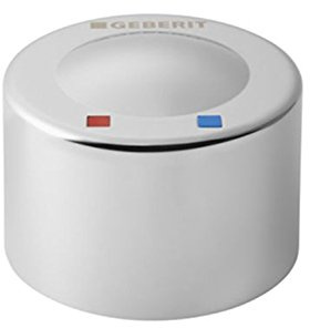 Geberit - Pulsador Para Tapa Con Autocierre Geberit Serie 25, Con Mezclador: Croma Do Brillante (240.257.21.1)