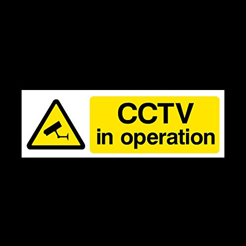CCTV in operation Plastic Sign - Security, Camera, Closed Circuit TV, Warning Safety (MISC2)