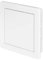 Awenta Panneau d'accès en plastique pour porte 150 x 150 mm - Plaque de recouvrement à rabat d'ouverture blanche - Loquet de porte - Charnière dissimulée - Porte amovible - Surface lisse à peindre