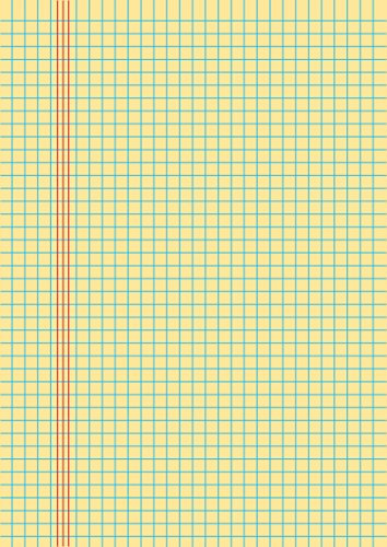 Legal Pad kariert 5 Stück / 5er Set DIN A4