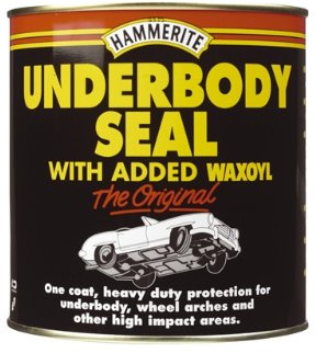 Hammerite Underbody Seal Heavy Duty Protection Waxoyl 1L Tin x 2