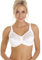 Camille Melody Lace Full Coverage Bra – Underwired Ladies Bra with Scalloped Edge & Adjustable Straps – Elegant & Supportive Bras for Women White