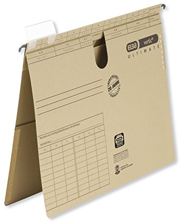 Elba Hängehefter A4, vertic Ultimate, Karton, Tasche, kfm. Heftung, 50 Stück, 100552061, 50er Pack