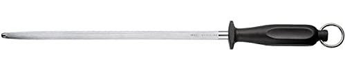 Victorinox Oval Finecut Butcher Sharpening Steel, Black/Silver, 30 x 5 x 5 cm