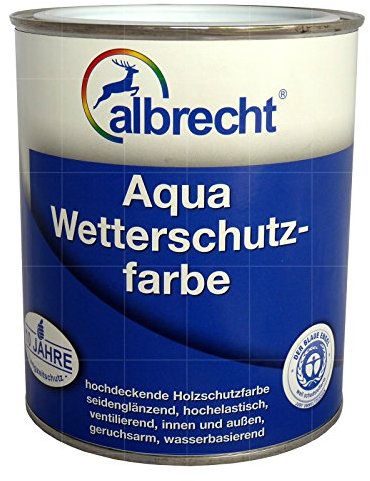 Albrecht Aqua Wetterschutzfarbe - 750ml (Brillantgelb)