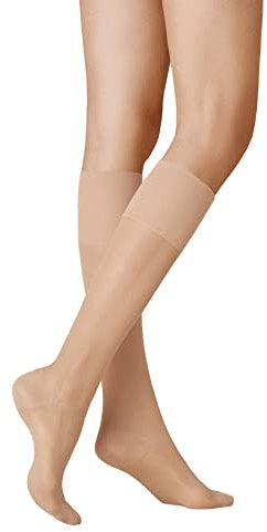 KUNERT Damen Kniestrümpfe Super Control 40 leichte Stützwirkung Klasse I 40 DEN Teint 3520 35-38