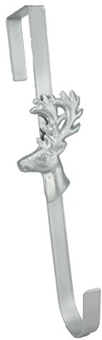 Christmas Concepts® Weihnachtskranz aus Metall in Silber – 29 cm – 3 Designs zur Auswahl
