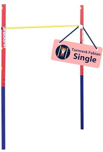 HUDORA Turnreck Fabian - Reckstange Outdoor - Reck für den Garten - Klettergerüst für Kinder und Jugendliche - Turn Reck 100 kg Benutzergewicht, Einfach