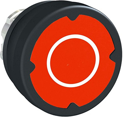 Schneider Electric ZB4BC48021 Entornos Severos Cabeza Pulsador con Marcaje, 37mm x 37mm x 18.5mm, Rojo