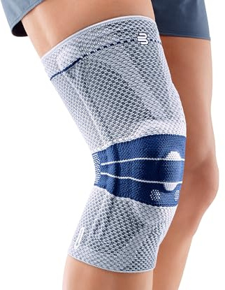 BAUERFEIND Genutrain A 3 Titanio Sinistra Ginocchiera 2, Blu