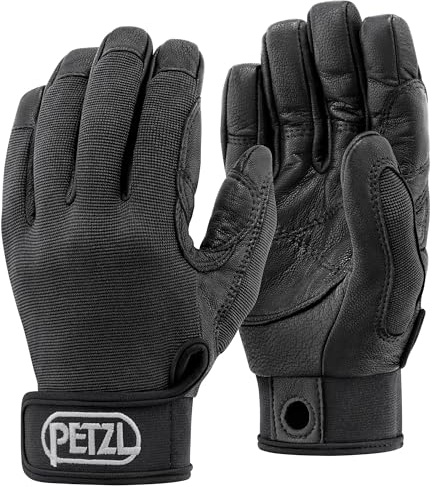 PETZL - Gants légers pour l’assurage et Le Rappel CORDEX - Unisex, Noir, S