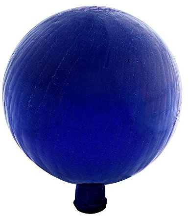 Achla Designs 12-Inch Crackle Gazing Globe Ball, Blue