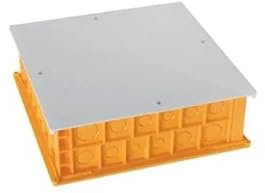 Boite de derivation electrique - boite derivation - Boite de derivation etanche exterieur - Boite Spécial Combles Avec Couvercle 300 X 300/P95 Orange - Debflex - 703990