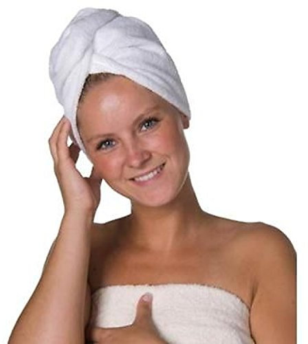 Cuffia asciugacapelli turbante, asciuga capelli, telo assorbente in microfibra