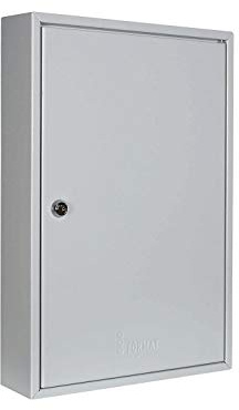 Schlüsselschrank Format S 32 4.4 450 x 300 x 80 | Schlüsselbox aus Stahl, abschließbarer Safe, magnetische Außenseite, höhenverstellbare Leisten, Wandmontage