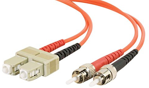 C2G 15m Fibre/Fiber Optic Cable for Fast Ethernet, Fiber Channel, ATM and Gibabit Patch Cable SC/ST LSZH Duplex Multimode 50/125 Fibre Cable