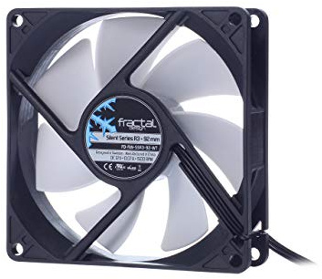 Fractal Design Silent Series R3 White - Silent computer fan - Optimized for quiet operation - 92 mm - Rotational speed 1500 RPM - Black ribbon cable - Rifle bearings - 12v - Black/White (Single)