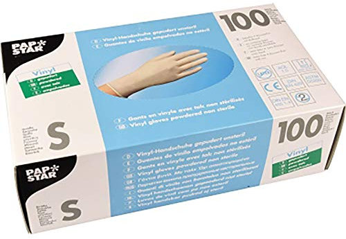 Handschuh Vinyl gepudert natur S unsteril 100 St VE=1