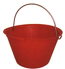 Cubo Albañil extra One rojo 36 (unidades 10) [Stamplast]