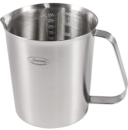 Measuring Cup, [Upgraded, 3 Measurement Scales, Including Cup Scale, ML Scale, Ounce Scale], Newness Stainless Steel Measuring Cup with Marking with Handle, 24 Ounces (0.7 Liter, 3 Cup)