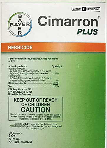 Cimarron Plus Herbicida de Gama y Pasto con Metsulfuron Metil-2 Oz 6666024