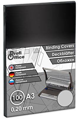 ProfiOffice® Deckblätter, DIN A3, transparent-glänzend, 0,20 mm, 100 Stück (59201)
