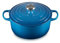 LE CREUSET Evolution Cocotte con Tapa, Redonda, Todas Las Fuentes de Calor Incl. inducción, 4,2 l, Hierro Fundido, Azul(Marseille), 24 cm