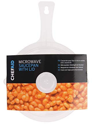 Chef Aid – Pentola per microonde con Coperchio, Colore: Bianco