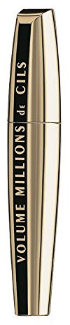L’Oréal Paris - Mascara Volume Millions de Cils - Volume et Définition Cils Démultipliés - Brosse Elastomère avec Essoreur Doseur - Sans Paquets - Noir