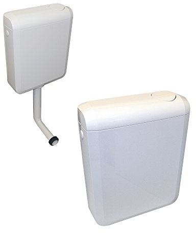 Regiplast 4150 - Cassetta WC a zaino Duetto, per installazione bassa o medio bassa, comando a doppio scarico