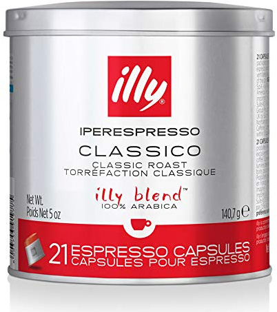 illy iperEspresso Capsules Medium Roasted Coffee, 5-Ounce, 21-Count Capsules (Pack of 2) by illy